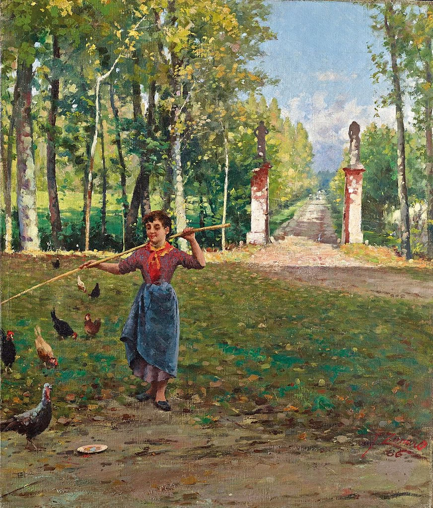 Ingresso a Villa Camerini, 1886
